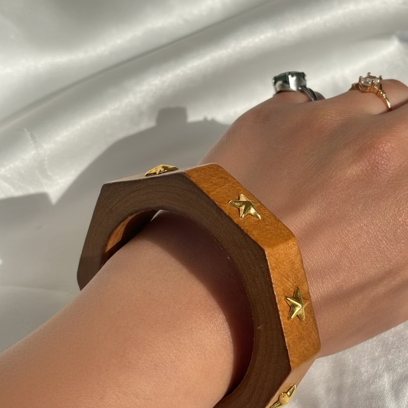 Solara Wood Cuff