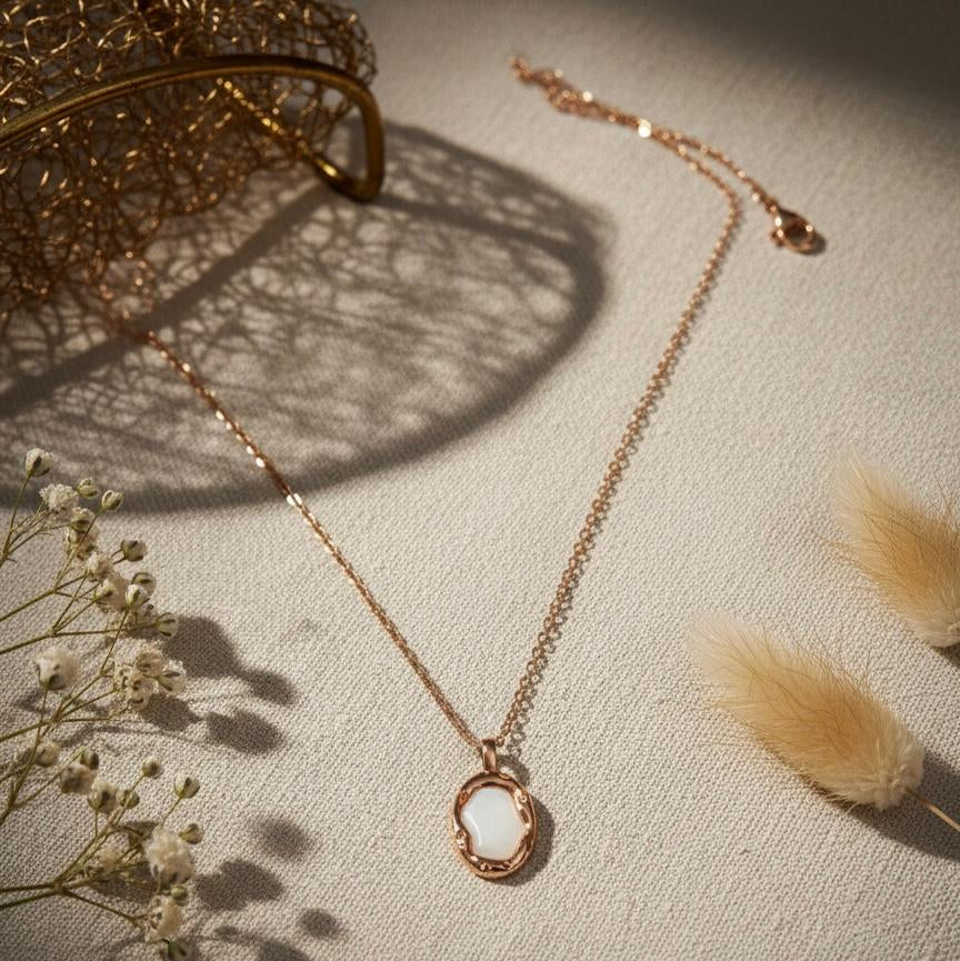 Rose Gold Aura Necklace