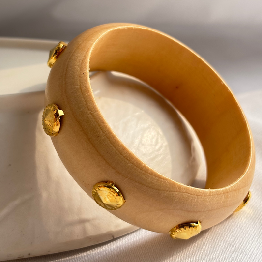 Amara Gold Dot Bangle