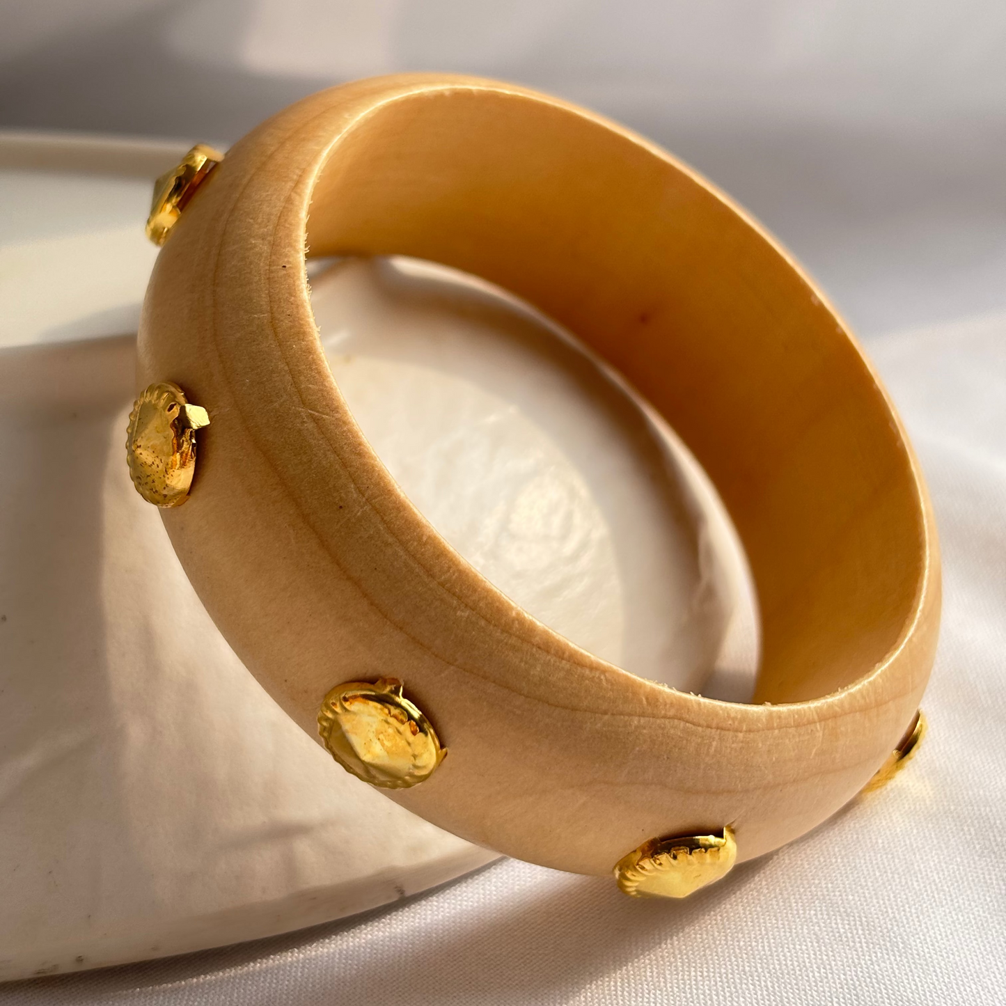 Amara Gold Dot Bangle
